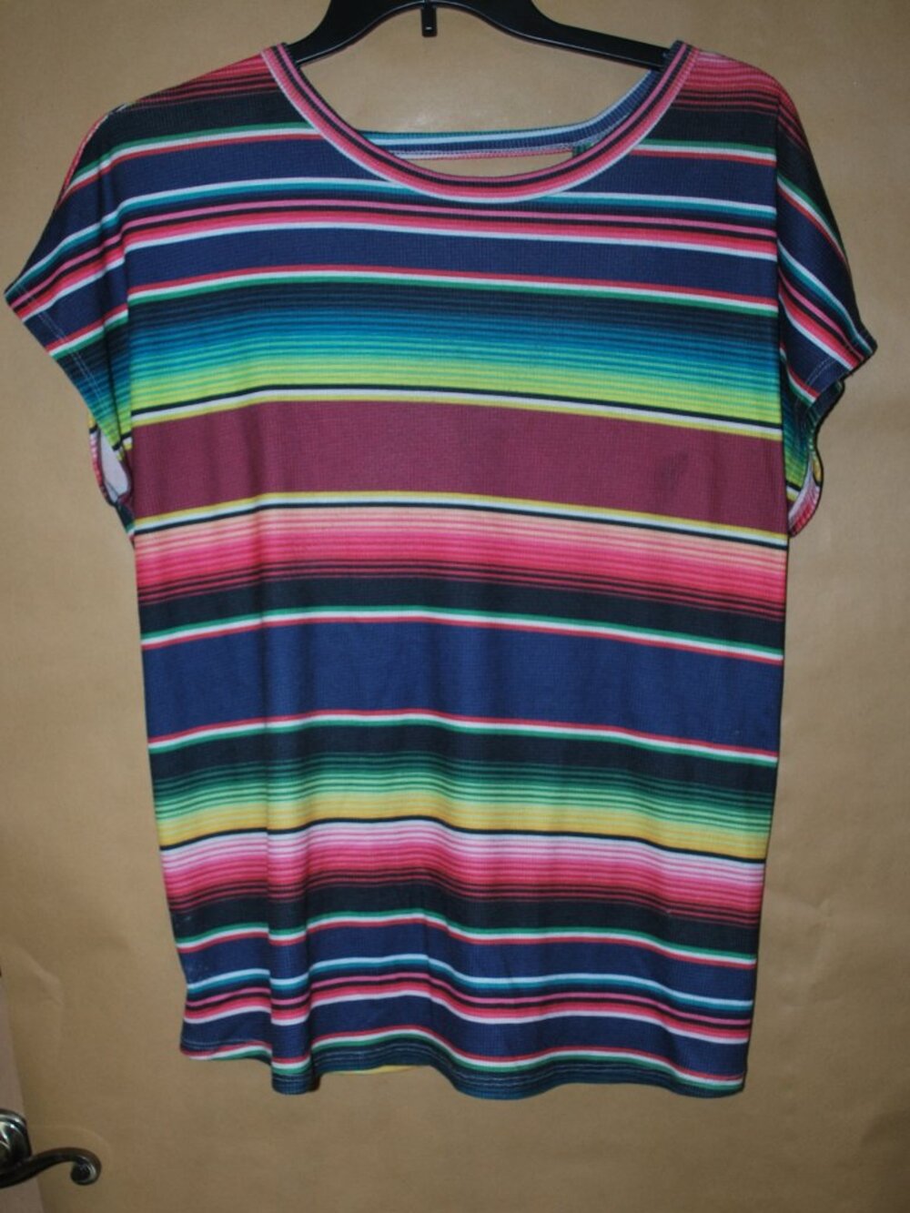 Zarape Stripe Pattern Blouse Size XL